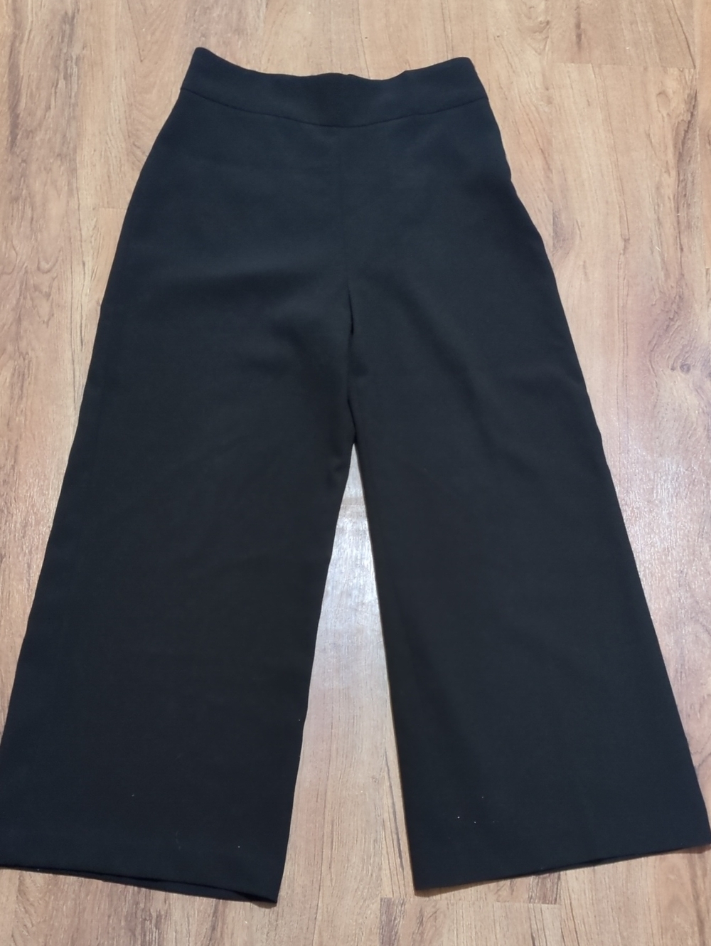 Women's Wide-Leg Black Trousers